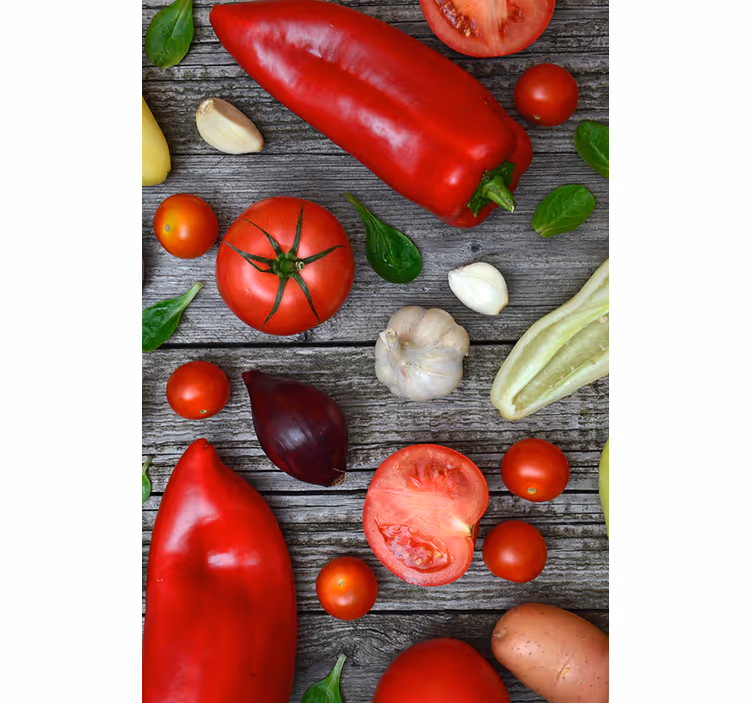Kitchen roller blind vegetable design - TenStickers