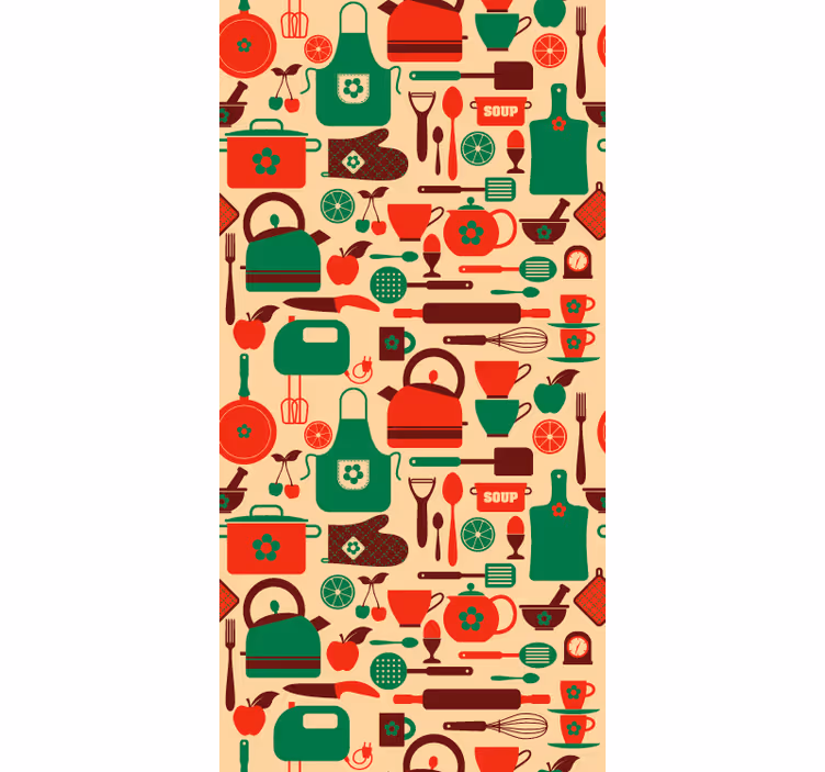 Kitchen roller blind for kitchen cabinet covers - TenStickers