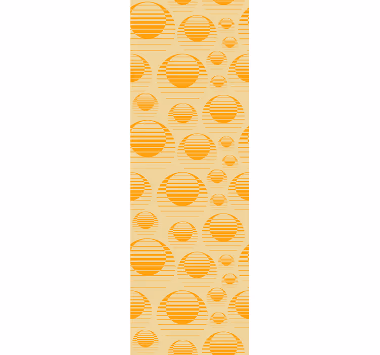 Kitchen roller blind retro sun design for fridge - TenStickers