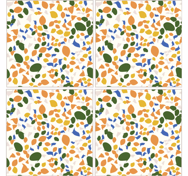 Kitchen roller blind terrazzo tiles - TenStickers