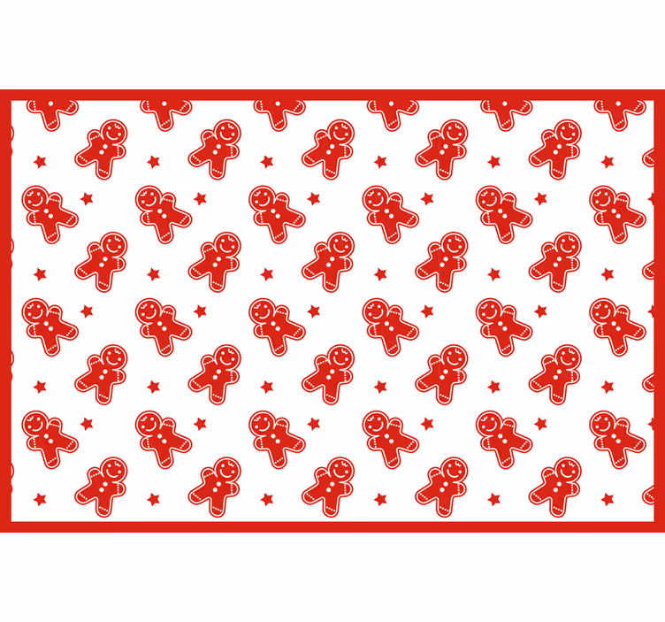 Red roller blind christmas cookies - TenStickers