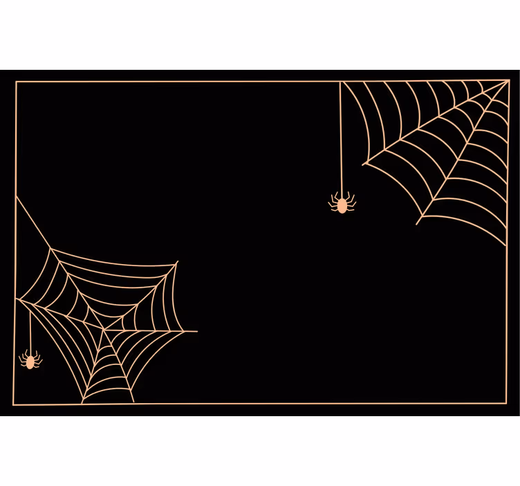 Black roller blind classic spider web design - TenStickers