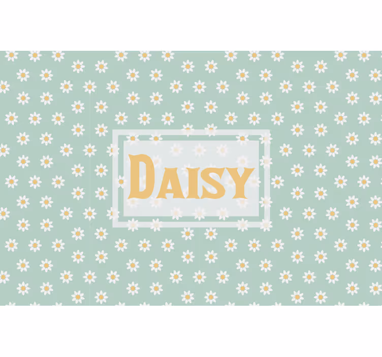 Green roller blind kids daisy design - TenStickers