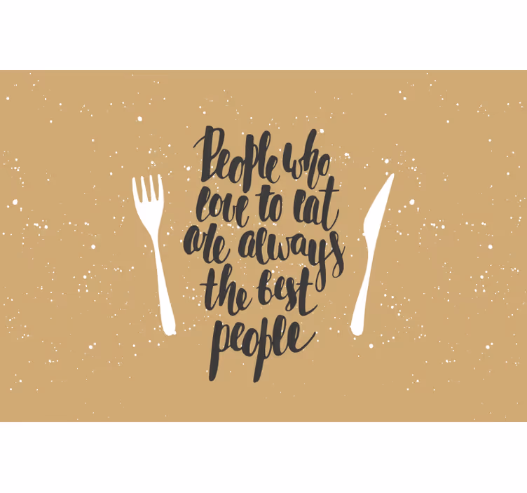 Beige roller blind for food lovers at heart - TenStickers
