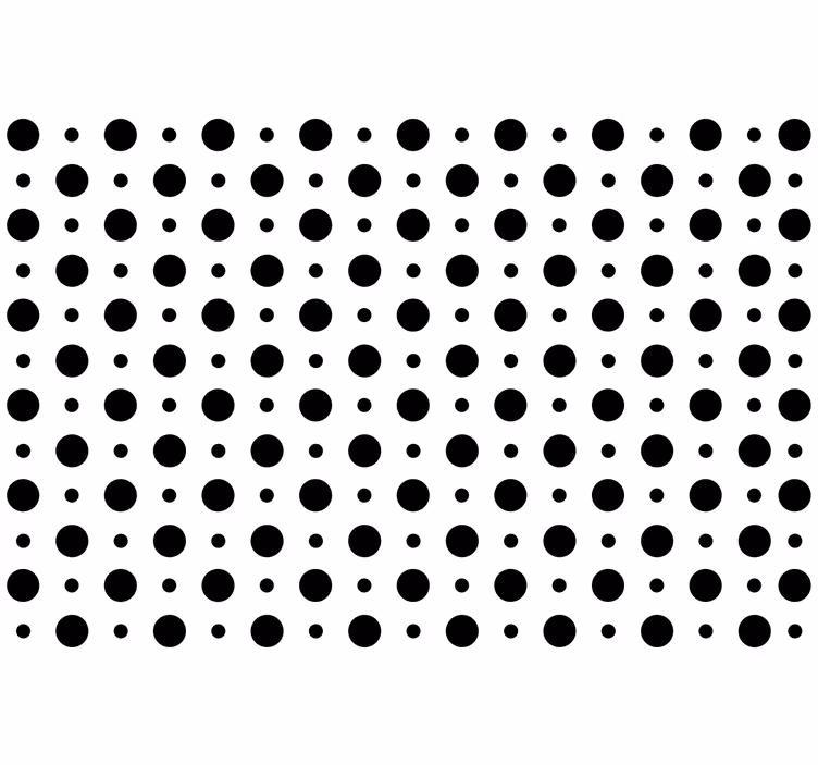 Black roller blind simple dots design - TenStickers