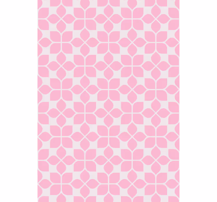 Outdoor roller blind with pink unique pattern - TenStickers