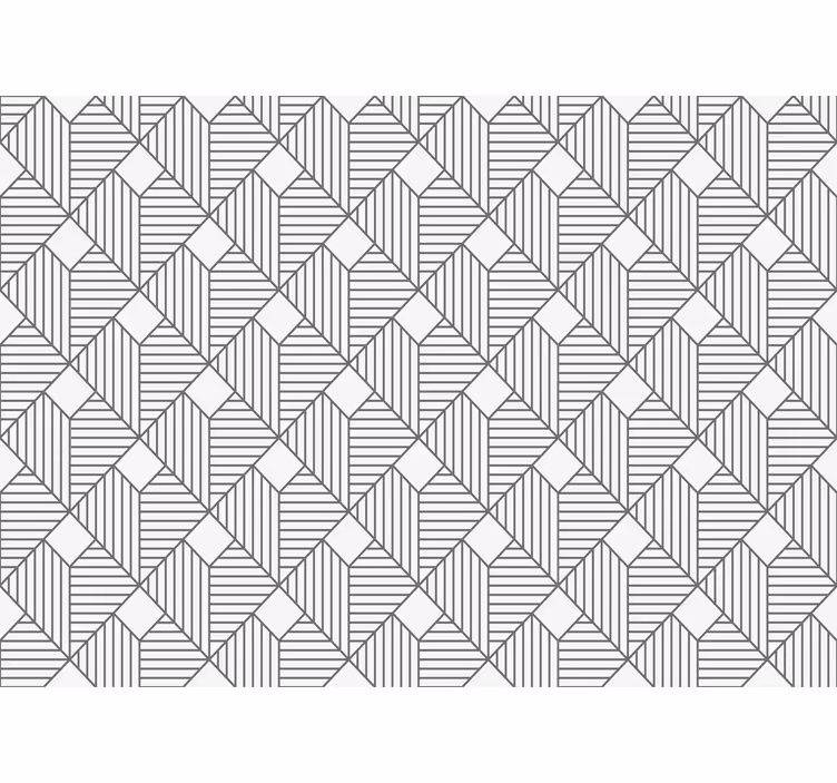 Outdoor roller blind with white geometric pattern - TenStickers
