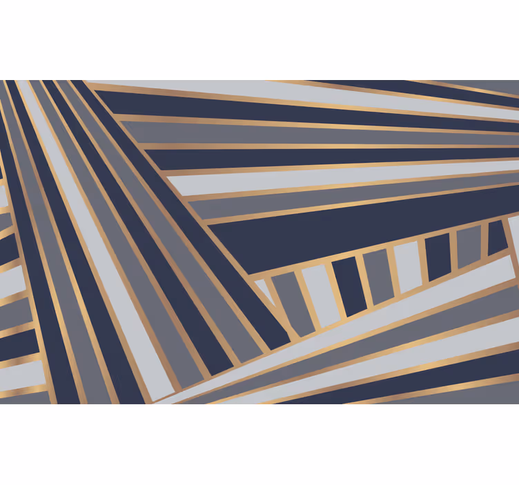 Outdoor roller blind with gray striped pattern - TenStickers