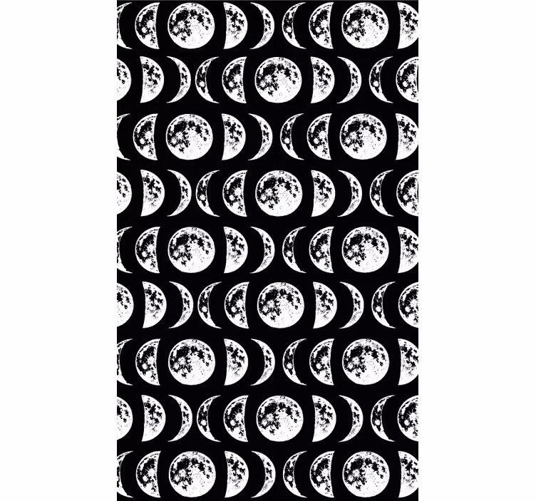 Moon faces office roller blind - TenStickers