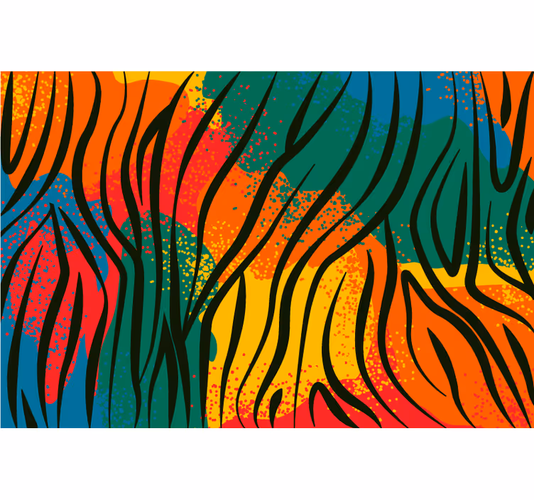 Bedroom roller blind with african animal print - TenStickers