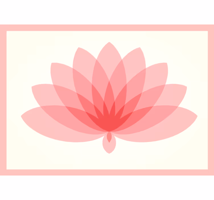 Bedroom roller blind lotus single flower - TenStickers