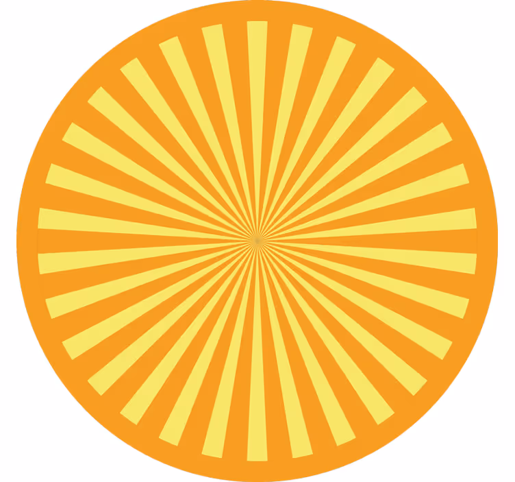 Abstract sunset with orange tones bedroom roller blind - TenStickers