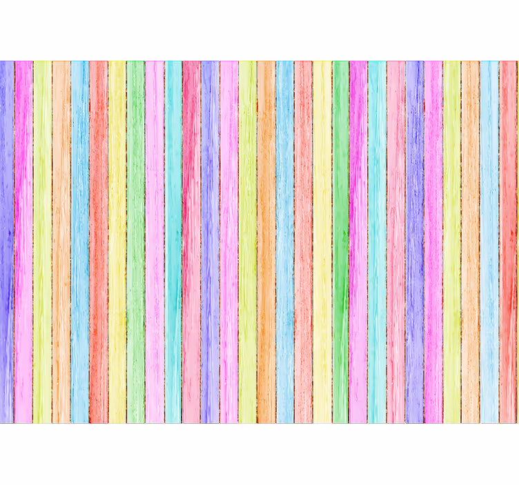 Living room roller blind in color wood planks - TenStickers