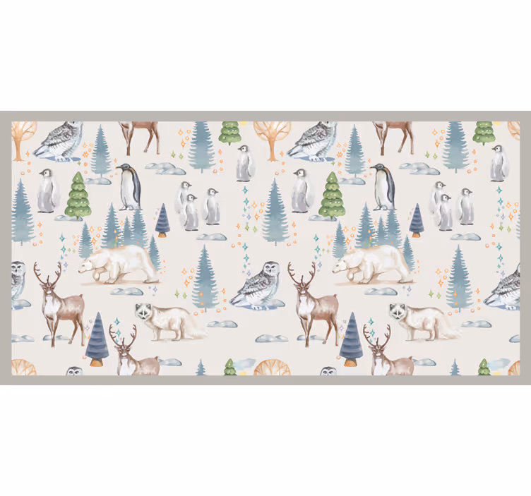 Children room roller blind autumn forest - TenStickers