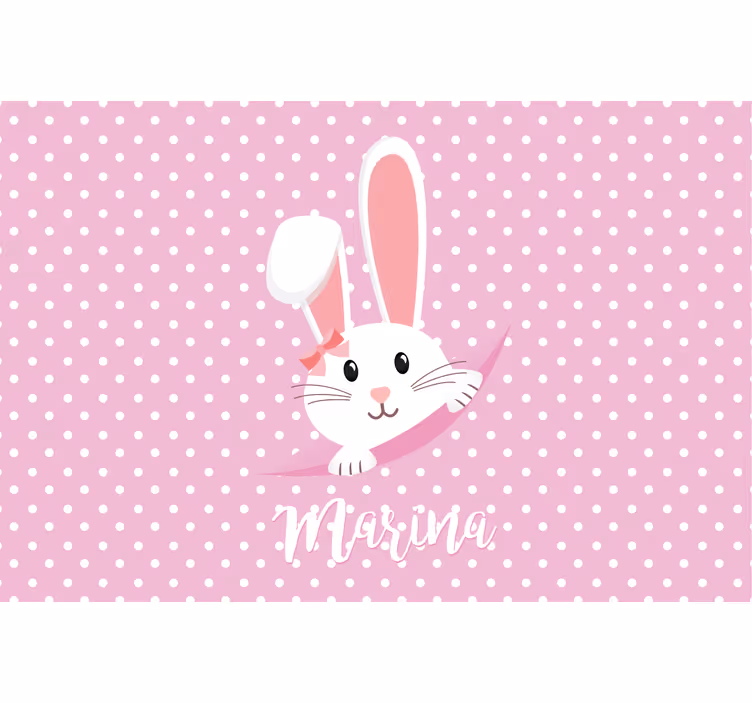 Children room roller blind cute bunny for girl - TenStickers