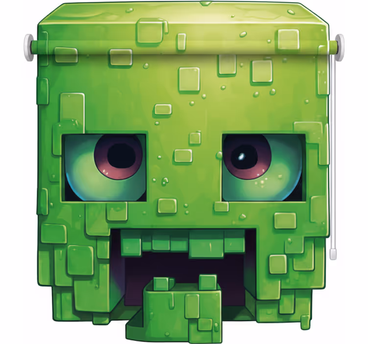 Children room roller blind spooky pixel art character - TenStickers
