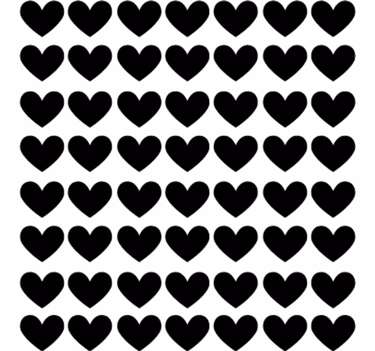 Teenage bedroom roller blind heart polka dots - TenStickers