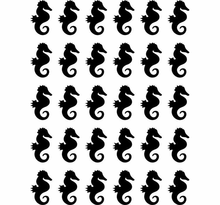 Teenage bedroom roller blind seahorse design - TenStickers