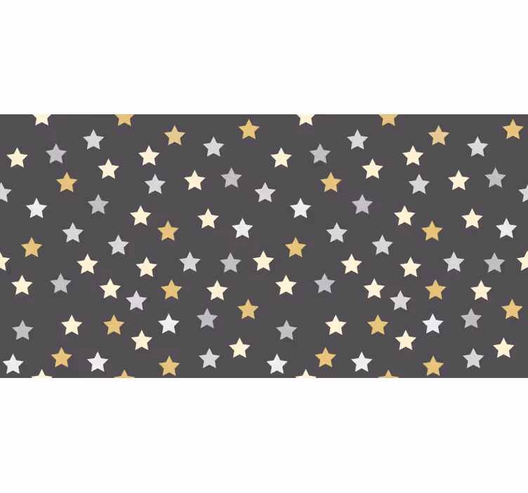 Teenage bedroom roller blind with golden star design - TenStickers
