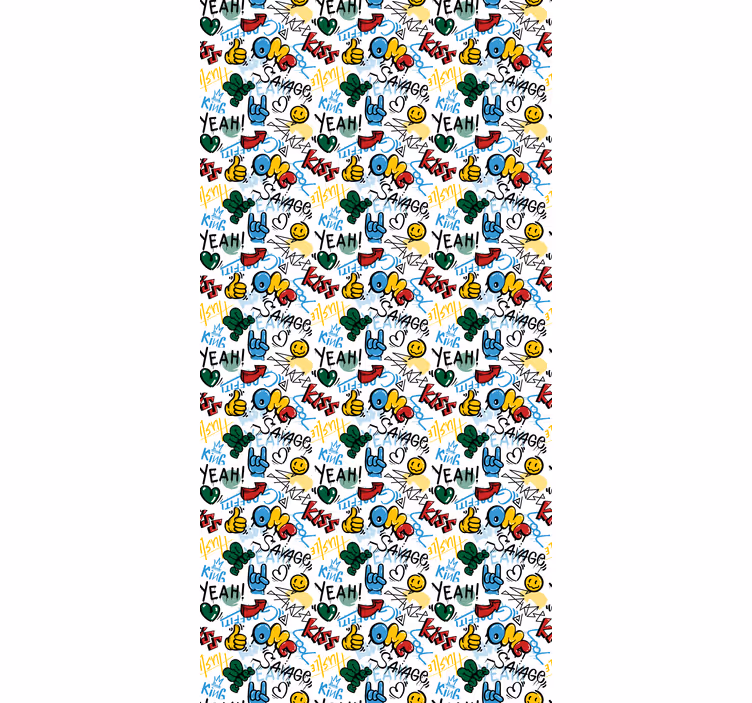 Teenage bedroom roller blind urban graffiti design - TenStickers