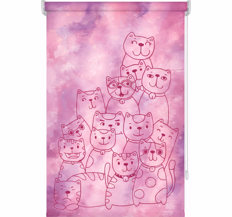 Teenage bedroom roller blind galaxy purr - TenStickers