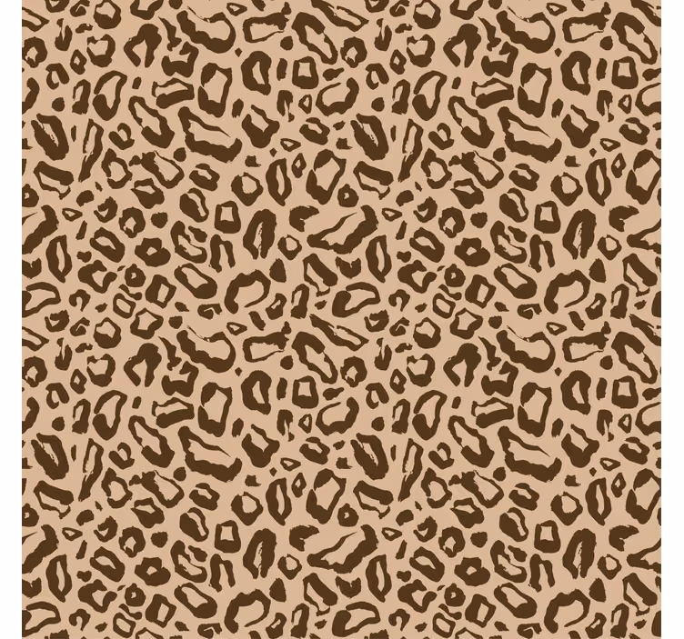 Beige roller blind with big and small leopard spots - TenStickers