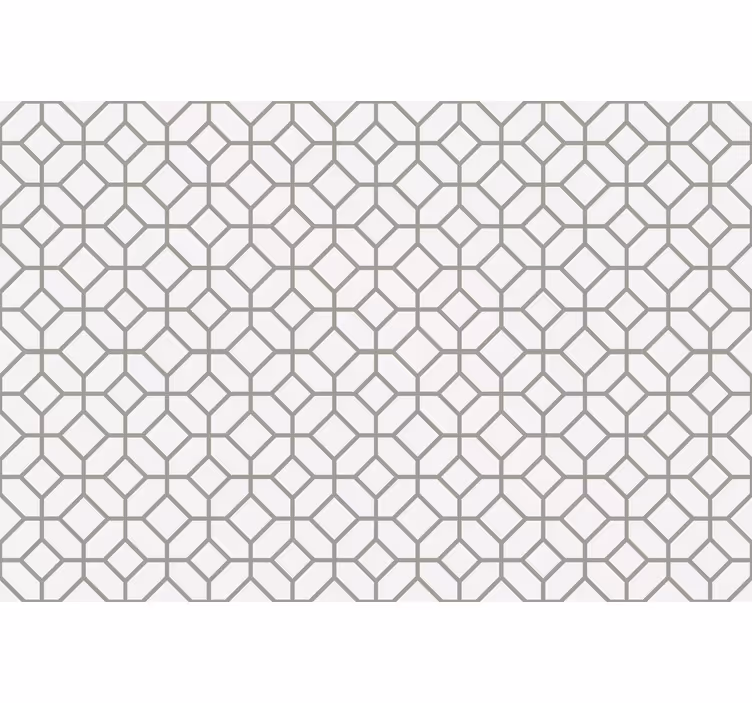 White roller blind with squared hamptons pattern - TenStickers