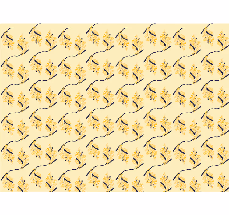 Flower roller blind mimosa patterns - TenStickers