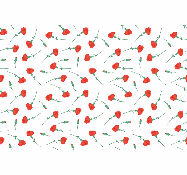 Flower roller blind carnation pattern - TenStickers