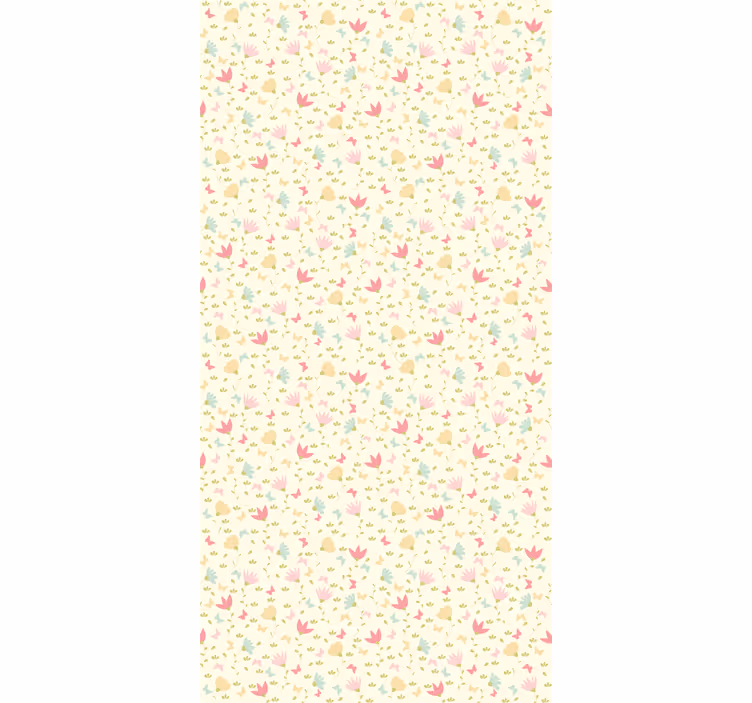 Flower roller blind flowers and butterflies - TenStickers
