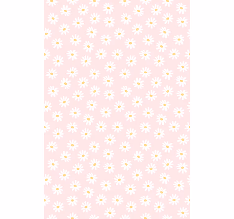 Flower roller blind daisy pink design - TenStickers