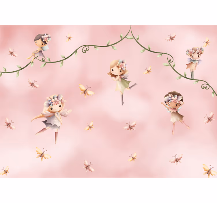 Nursery roller blind dreamy fairies - TenStickers