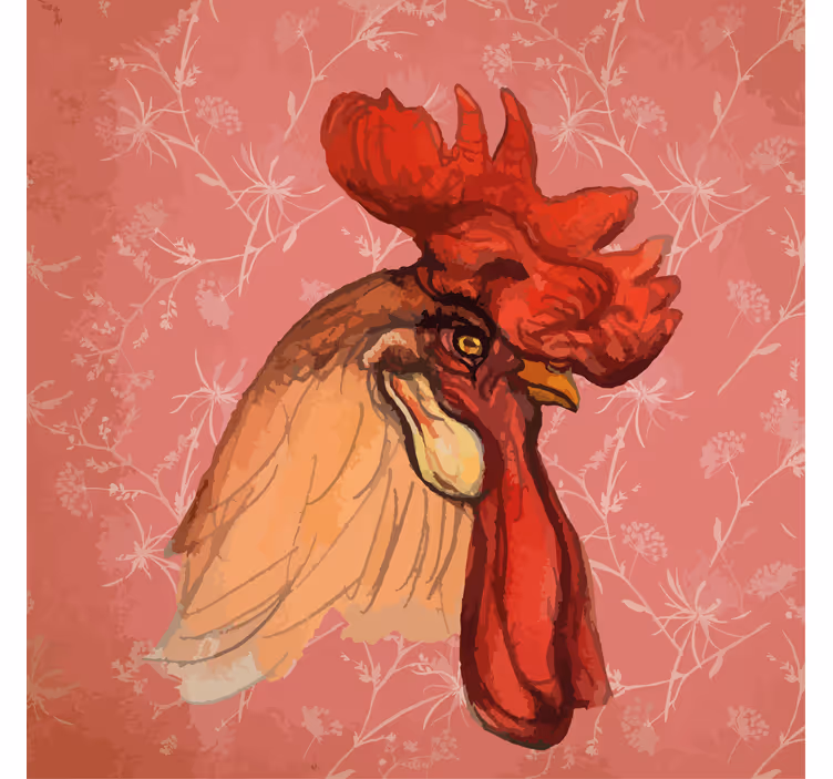 Animal roller blind rooster design - TenStickers