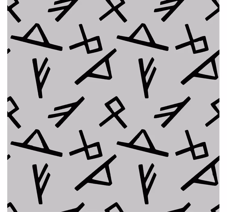 Gray roller blind with gray and black nordic design - TenStickers