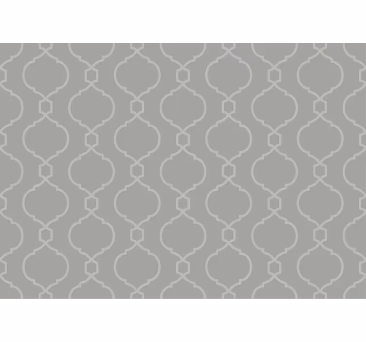 Gray roller blind with a gray geometric hamptons pattern - TenStickers