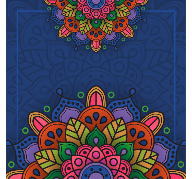 Office roller blind mandala design - TenStickers