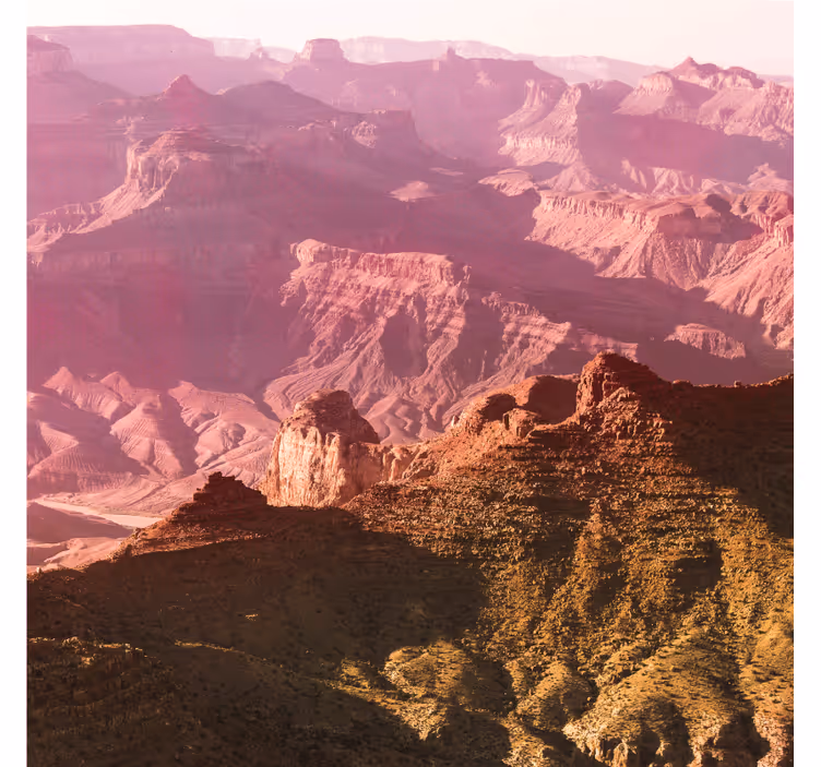 Office roller blind in grand canyon hues - TenStickers
