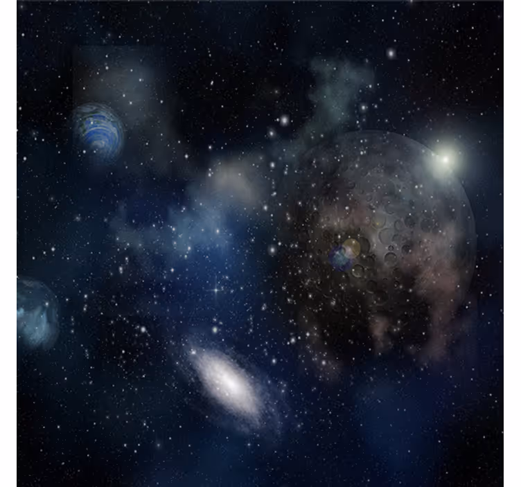 Office roller blind with stunning cosmic view - TenStickers