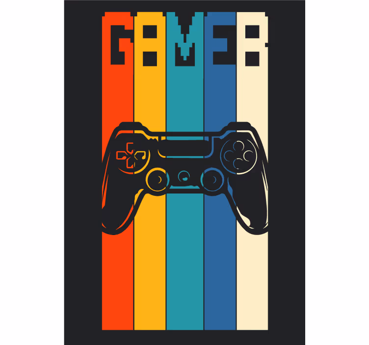 Teenage bedroom roller blind for gamers - TenStickers