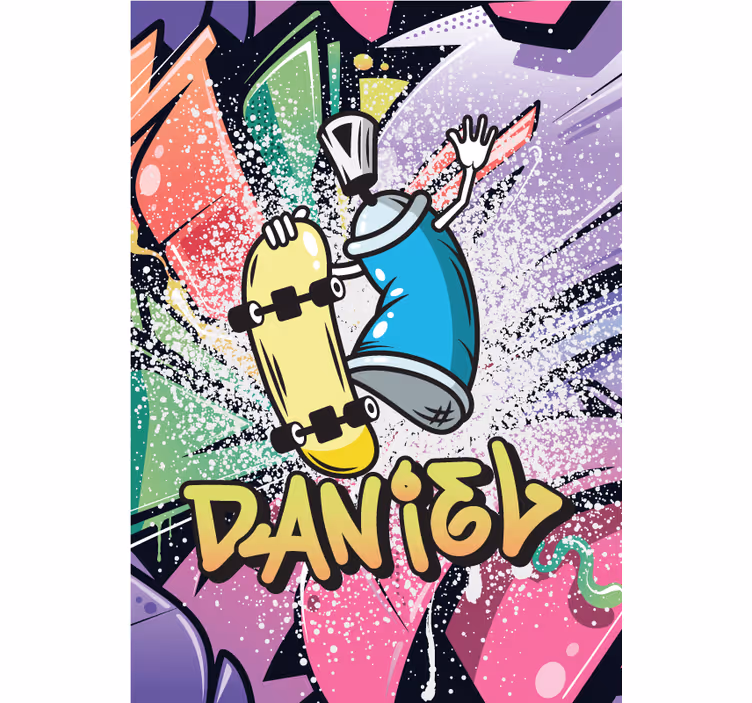 Teenage bedroom roller blind custom graffiti poster - TenStickers