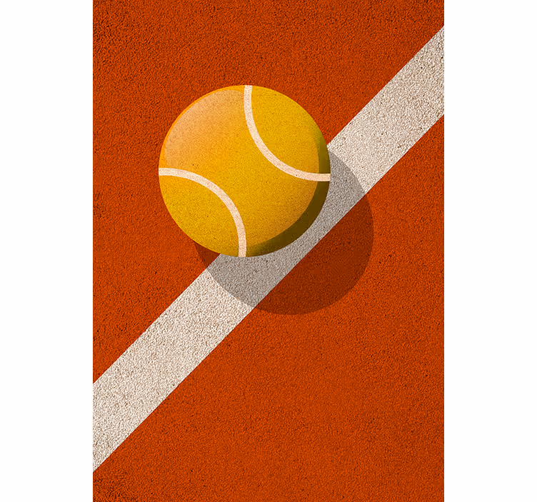 Teenage bedroom roller blind tennis design - TenStickers
