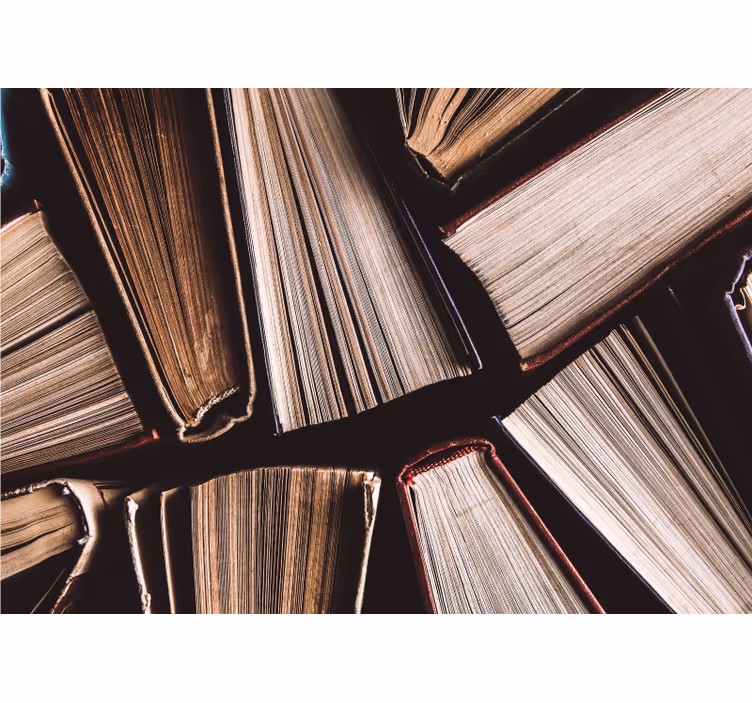 Rustic roller blind for hardback books - TenStickers