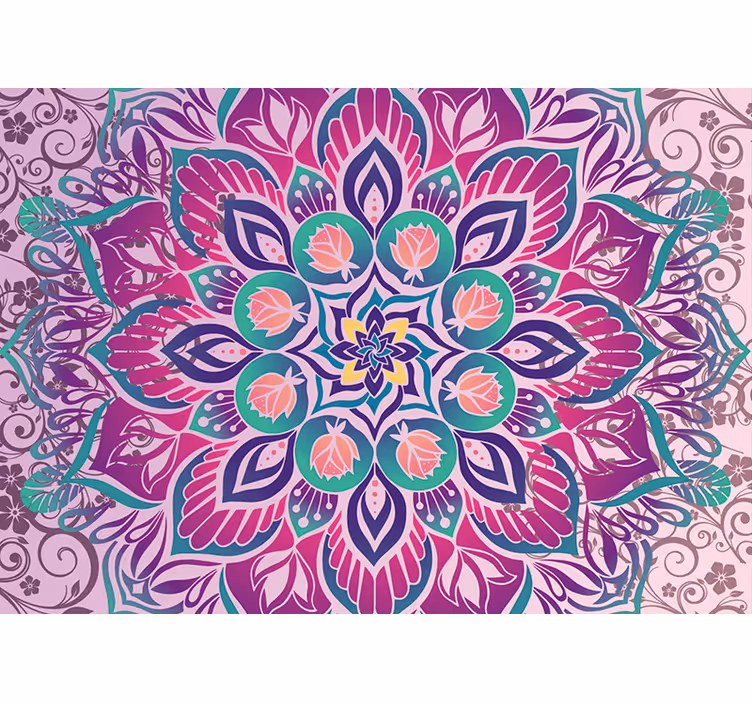 Zen roller blind with mandala design pattern - TenStickers