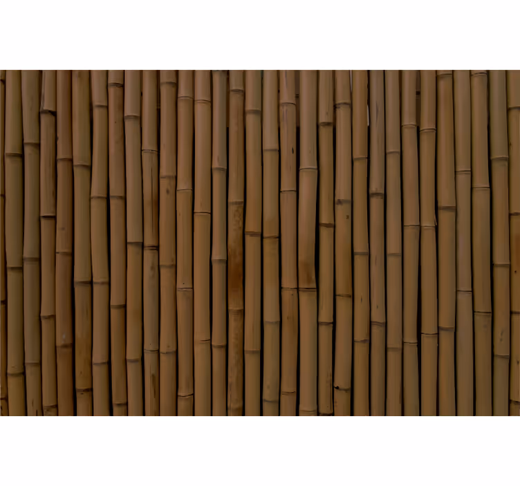 Brown roller blind vinyl rug dark bamboo look - TenStickers