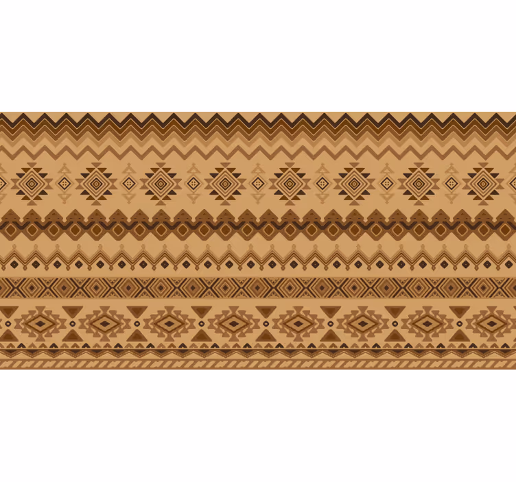Orange roller blind with ethnic kilim pattern - TenStickers