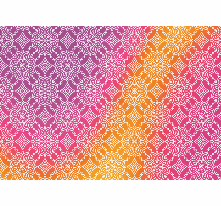 Outdoor roller blind in pink rustic pattern - TenStickers