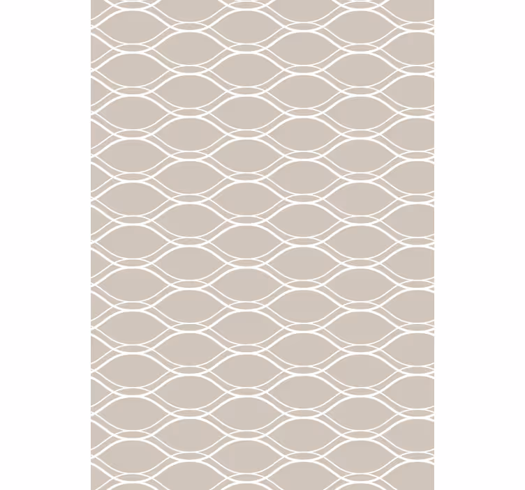 Outdoor roller blind beige with white lines pattern - TenStickers