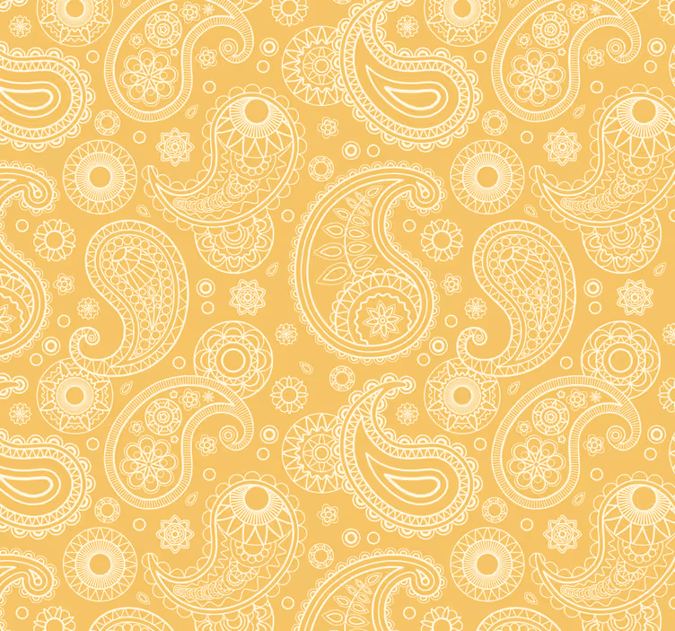 Outdoor roller blind with arabic paisley design - TenStickers