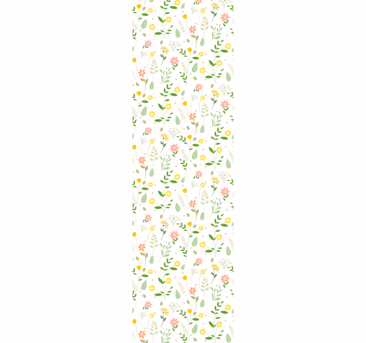 Outdoor roller blind with multicolor flower design - TenStickers