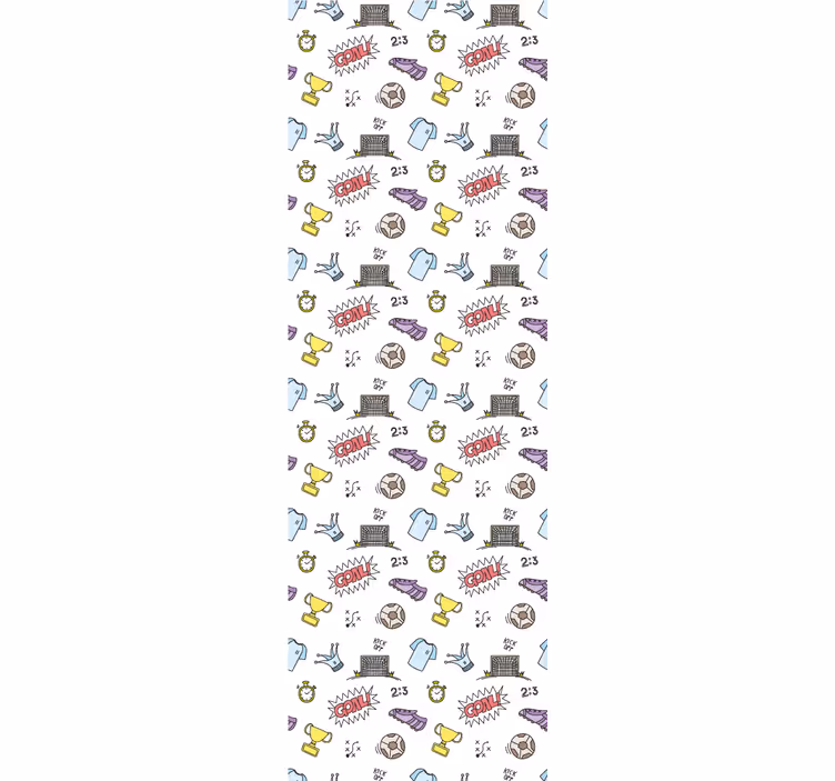 Teenage bedroom roller blind with soccer ball design - TenStickers